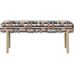 Doğtaş Noralis Ayakucu Puf - Bank - 45 cm x 114 cm - Mavi - Turuncu