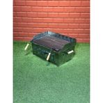 DOĞU 50X35 KROM PERVAZLI SET ÜSTÜ AYAKSIZ MANGAL 2MM LAMA IZGARALI