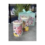 Doğudeko Vintage Flower Of Life Porselen 2 Li Baharat Takımı