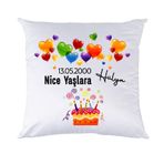 Doğum Günü Hediyesi Tarih Ve İSimli Nice Yaşlara Yastık