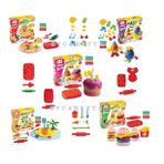 Doğum Günü + İnsan Figürü + Pizza + Plaj + Hamburger Art Craft Oyun Hamuru Eğitici Set