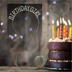 Doğum Günü Kızı Birthday Girl Metal Kristal Taşlı Taç