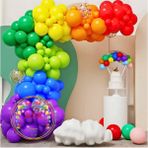 ^^doğum Günü Konsepti *fıstık Yeşili*mor*mavi*yeşil*turuncu*kırmızı*sarı* 100 Lü Balon Zinciri