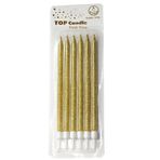 Doğum Günü Mumları, Doğum Günü Partisi Pasta Süslemeleri Için Simli Gold Pasta Mumları, 3261350910028