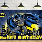 Doğum Günü Partisi Süslemeleri için BatHero Arka Planı Mavi Batman Arka Planı Bebek Duş Partisi Kek Masa Süslemeleri Malzemeleri Süper Kahraman Temalı Afiş 5x3ft