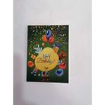 Doğum Günü Tebrik ve Davetiye Kartı 6 cm x 9 cm ( 5 Zarf + 5 Kart ) - KART1