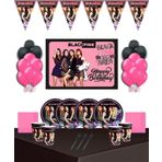 Doğumgünüparti Blackpink Afişli 40 Kişilik Doğum Günü Parti Süsleri Malzemeleri Seti