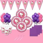 Doğumgünüparti Kargo Bedava Hello Kitty Doğum Günü Parti Malzemeleri Süsleri Süsleme Seti 24 Kişilik Ekohello2