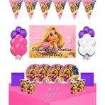 Doğumgünüparti Rapunzel Afişli 16 Kişilik Doğum Günü Parti Süsleri Malzemeleri Seti