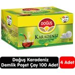 Doğuş Karadeniz Demlik Çay 100 Adet 4 Paket
