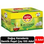 Doğuş Karadeniz Demlik Çay 100 Adet 6 Paket