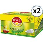 Doğuş Karadeniz Demlik Poşet Çay 100'lü x 2 Paket 200 Adet Sade İçerik ile Lezzetli Demleme
