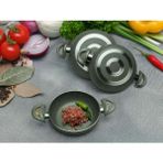 Doğuş Mutfak 18-20-22 cm 3 Lü Set Çift Kulplu Granit Kaplama Sahan Omlet Tava - Gri