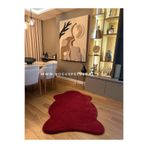 Doğuş Peluş Halı Ultra Soft Bordo Yumuşak Dokulu Peluş Halı Tek Kafa Post