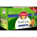 Doğuş Yeşil Çay Açai Ananaslı 20'li Bardak Poşet Vitamin ve Mineral Zengin Gün Boyu Enerji