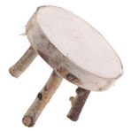 DOITOOL 1 Adet Huş küçük masa Noel dekoru DIY El Sanatları orman en önemli parça parti ev dekorasyon home decor Bahçe dekorasyonu dekoratif objeler mumluk rustik Masa Dekoru ahşap