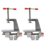 DOITOOL 2 Adet Mini Masa Mengene Tezgah Mengene Tezgah Kelepçesi DIY El İşi Onarım Aracı Takı Ahşap İşleme Oyma Mengene