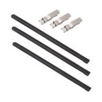 DOITOOL 3 Adet Evrensel Pantolon Ayarlanabilir Düğmeler lifting straps pantolon askisi bel uzatma düğmeleri esnek düğmeli pantolon genişletici Jean için Ayarlanabilir Düğmeler Metal Black