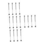 DOITOOL 4 Takım Hava Basınç Dolabı Hidrolik Gaz Payandası Tırmanma Dolapları Için Hidrolik Piston Amortisör Menteşe Desteği Pnömatik Yay Dikişi Pnömatik Kol Silver Plastik 4 Adet * 4