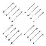 DOITOOL 4 Takım Hava Basınç Dolabı Piston Silindir Destek Çubuğu Yumuşak Tutkal Anahtarı Sönümleme Destek Çubuğu Pnömatik Kol Hidrolik Gaz Payandası Silgi Silver 4 Adet * 4