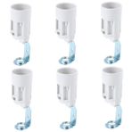 DOITOOL 6 Adet Mumluk Büyük Işık Soketi Lamba E14 Soketleri Küçük LED Yedek Çoklu Redüktör Ampul Soketi Aydınlatma Armatürü Parçaları Ampul Tutucu Ampul Tabanı Beyaz Bakır