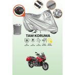 Dokaca Gri Arka Çanta Uyumlu Aprilia Caponord 1200 Abs Travel Pack Uyumlu Motor Brandası, Koruyucu Örtü