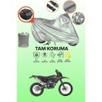 Dokaca Gri Arka Çanta Uyumlu Asya Rx 250 Cross Uyumlu Motor Brandası, Koruyucu Örtü