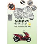 Dokaca Gri Arka Çanta Uyumlu Honda PCX125 Uyumlu Motor Brandası, Koruyucu Örtü