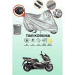 Dokaca Gri Arka Çanta Uyumlu Honda PCX150 Uyumlu Motor Brandası, Koruyucu Örtü
