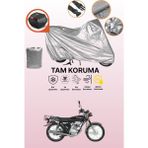 Dokaca Gri Arka Çanta Uyumlu Kanuni Breton 125 Uyumlu Motor Brandası, Koruyucu Örtü