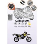 Dokaca Gri Arka Çanta Uyumlu Kanuni Cross 150 Uyumlu Motor Brandası, Koruyucu Örtü