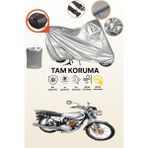 Dokaca Gri Arka Çanta Uyumlu Kuba Çita 100R Max Gold Uyumlu Motor Brandası, Koruyucu Örtü