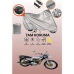 Dokaca Gri Arka Çanta Uyumlu Kuba Çita 125 Uyumlu Motor Brandası, Koruyucu Örtü