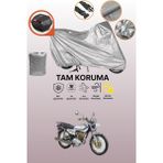 Dokaca Gri Arka Çanta Uyumlu Kuba Çita 180R Gold Uyumlu Motor Brandası, Koruyucu Örtü