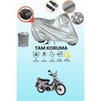 Dokaca Gri Arka Çanta Uyumlu Kymco Aktiv 125 Uyumlu Motor Brandası, Koruyucu Örtü