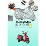 Dokaca Gri Arka Çanta Uyumlu Suzuki An 125 Hk Uyumlu Motor Brandası, Koruyucu Örtü