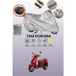 Dokaca Gri Arka Çanta Uyumlu Sym Fiddle Iı 125 Uyumlu Motor Brandası, Koruyucu Örtü