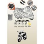 Dokaca Gri Arka Çanta Uyumlu Sym Gts 250I Uyumlu Motor Brandası, Koruyucu Örtü