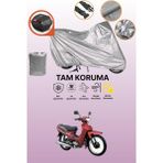 Dokaca Gri Arka Çanta Uyumlu Yamaha Crypton Uyumlu Motor Brandası, Koruyucu Örtü