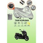 Dokaca Gri Arka Çanta Uyumlu Yamaha X-Max 250 Iron Max Abs Uyumlu Motor Brandası, Koruyucu Örtü