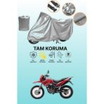 Dokaca Gri Arora Ar 200 Gy Cross Uyumlu Motosiklet Brandası, Koruyucu Örtü, Motor Branda - Gri Arka Çanta ve Kilit Uyumsuz