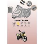 Dokaca Gri Arora CR250 Uyumlu Motosiklet Brandası, Koruyucu Örtü, Motor Branda - Gri Arka Çanta ve Kilit Uyumsuz