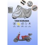 Dokaca Gri Arora Mojito 50 Uyumlu Motosiklet Brandası, Koruyucu Örtü, Motor Branda - Gri Arka Çanta ve Kilit Uyumsuz