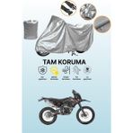 Dokaca Gri Asya Rx 250 Cross Uyumlu Motosiklet Brandası, Koruyucu Örtü, Motor Branda - Gri Arka Çanta ve Kilit Uyumsuz
