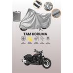 Dokaca Gri Harley-Davidson Vrscdx Night Rod Special Uyumlu Motosiklet Brandası, Koruyucu Örtü, Motor Branda - Gri Arka Çanta ve Kilit Uyumsuz