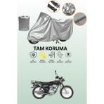 Dokaca Gri Kanuni Breton 125 Uyumlu Motosiklet Brandası, Koruyucu Örtü, Motor Branda - Gri Arka Çanta ve Kilit Uyumsuz