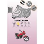 Dokaca Gri Kanuni Breton Sl 125 Uyumlu Motosiklet Brandası, Koruyucu Örtü, Motor Branda - Gri Arka Çanta ve Kilit Uyumsuz