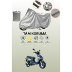 Dokaca Gri Kanuni Hussar 125 Uyumlu Motosiklet Brandası, Koruyucu Örtü, Motor Branda - Gri Arka Çanta ve Kilit Uyumsuz