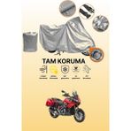 Dokaca Gri Kilit Uyumlu Aprilia Caponord 1200 Abs Travel Pack Uyumlu Motor Brandası, Koruyucu Örtü