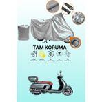 Dokaca Gri Kilit Uyumlu Arora Mojito Pro S Uyumlu Motor Brandası, Koruyucu Örtü